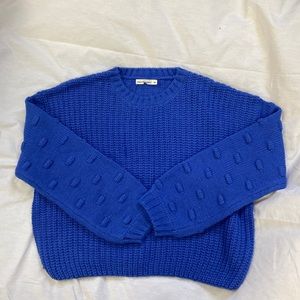 Blue pullover sweater